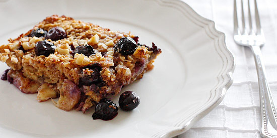 Baked Oatmeal With Blueberries And Bananas Tmj Sleep Therapy Centre