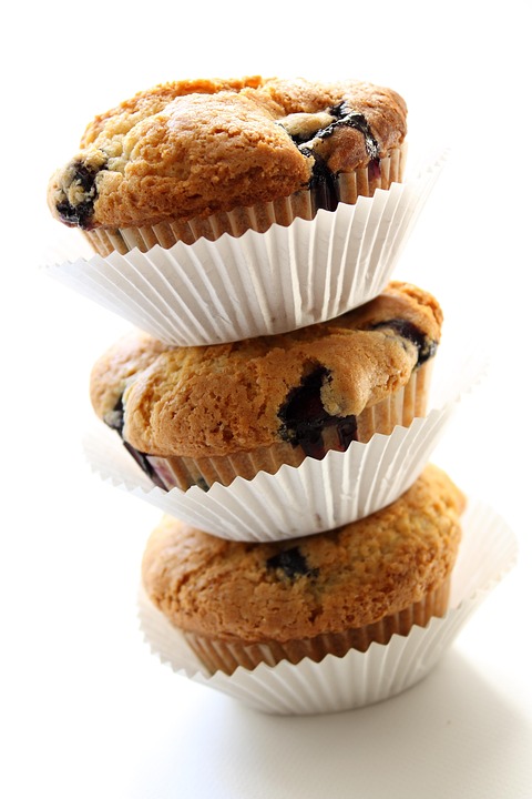 Amy Chaplin's Vegan Whole-Grain Blueberry Muffins